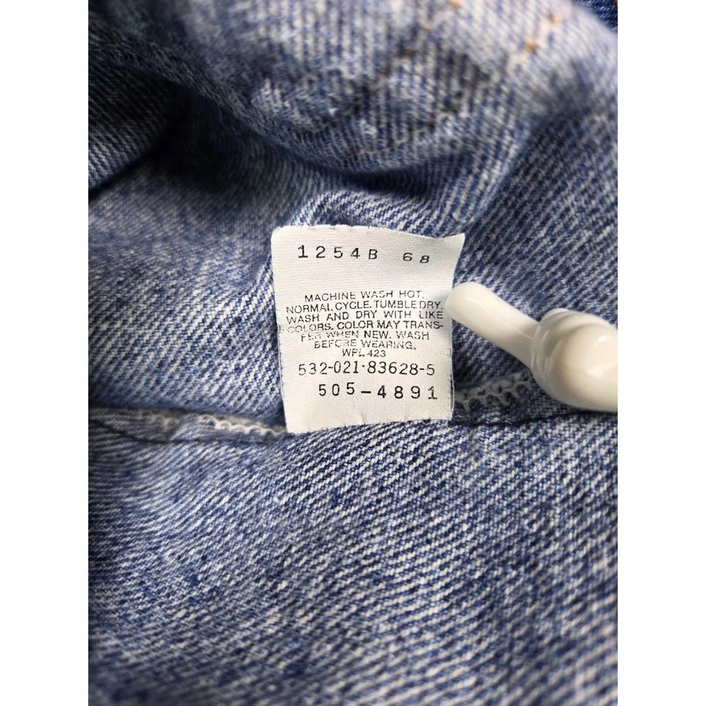 Vintage Levi's 505 Regular Fit Jeans Mens W32 L36 Blue Made in USA 90s Denim - Picture 3 of 13